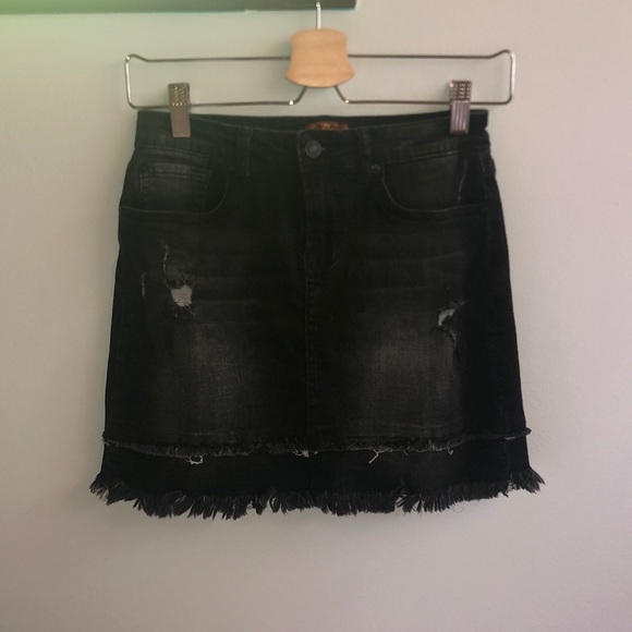 NWT 7for all mankind jean skirt - Picture 2 of 3